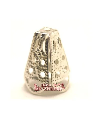 Capuchon Largo 16mm Agujero 10/11mm Plateado Capuchon Largo 16mm Agujero 10/11mm Plateado