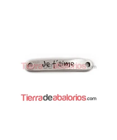 Entrepieza Curvada 37x7mm Je t´aime Entrepieza Curvada 37x7mm Je t´aime