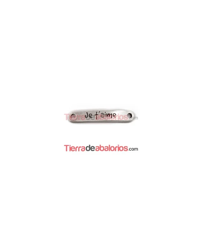 Entrepieza Curvada 37x7mm Je t´aime