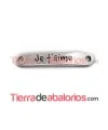 Entrepieza Curvada 37x7mm Je t´aime