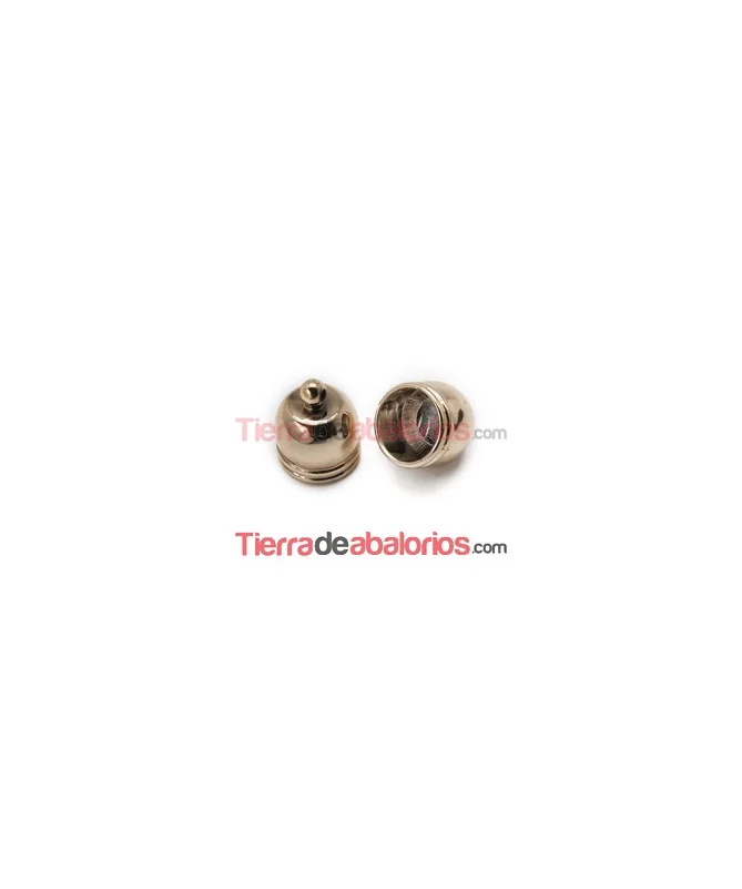 Terminal Laminado 18x14mm Agujero 12mm Oro Rosa