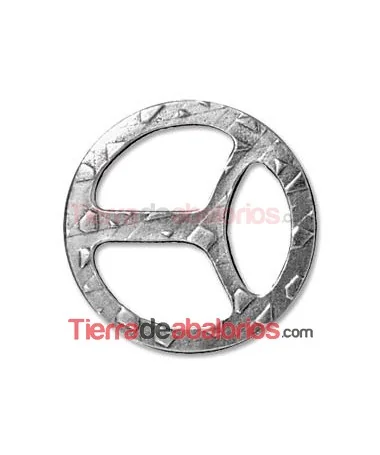 Cierre Redondo 28mm Plata Vieja