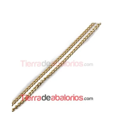 Cadena Bilbao Eslabón 7x4mm, Dorada (metro) Cadena Bilbao Eslabón 7x4mm, Dorada (metro)