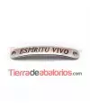 Conector Curvado 38x7mm Espiritu Vivo, Plateado