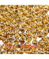 Perla de Cristal Checo 4mm, Yellow Silver Travertin