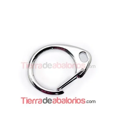 Mosquetón Gota 32x26mm Nikelado Brillante Mosquetón Gota 32x26mm Nikelado Brillante