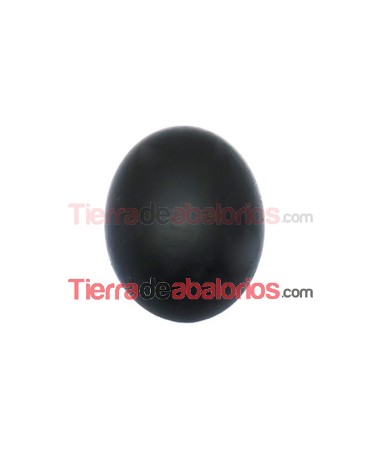 Cabujón Oval Resina 25x18mm Negro Opal