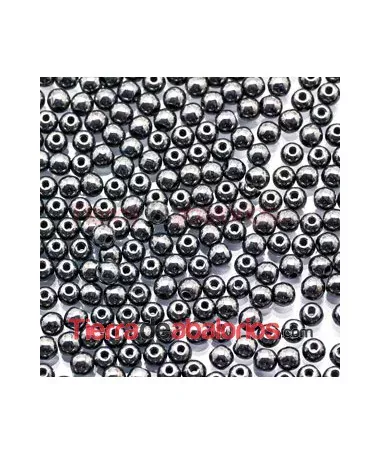Bola Lisa 3mm Jet Hematite
