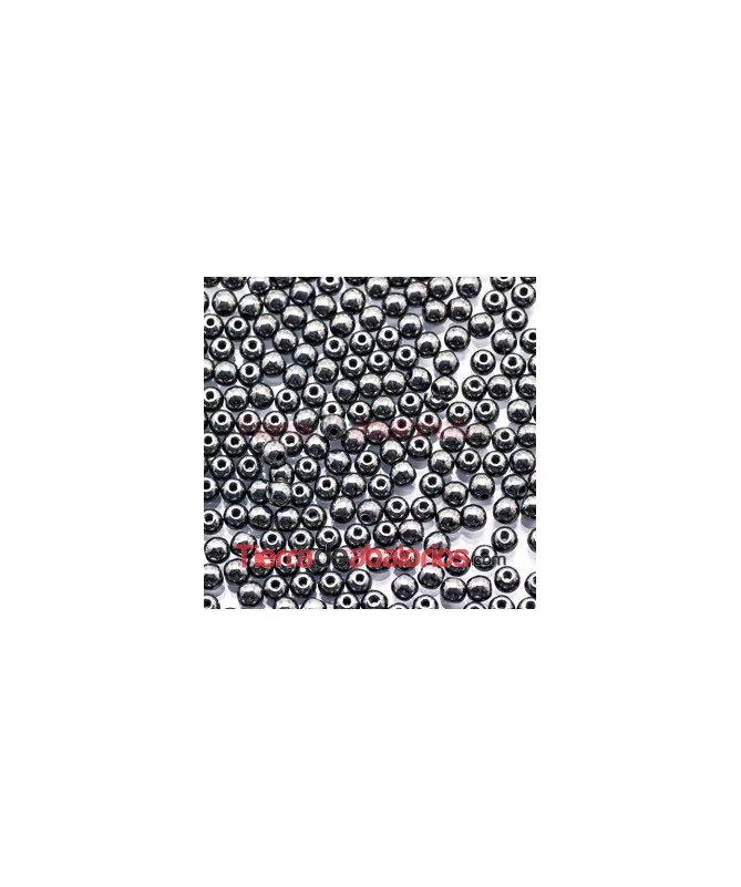 Bola Lisa 3mm Jet Hematite