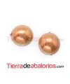 Perla de Cristal Checo 8mm Golden Antique Rose