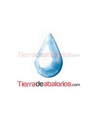 Cabujón Cristal Gota 13x7,8mm Turquesa