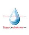 Cabujón Cristal Gota 13x7,8mm Turquesa