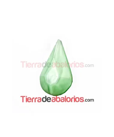 Cabujón Cristal Gota 13x7,8mm Verde