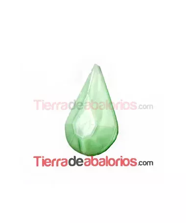 Cabujón Cristal Gota 13x7,8mm Verde