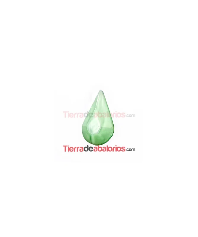 Cabujón Cristal Gota 13x7,8mm Verde