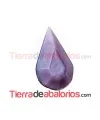 Cabujón Cristal Gota 13x7,8mm Violeta