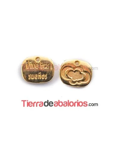 Colgante 15x12mm Vive tus Sueños Dorado Colgante 15x12mm Vive tus Sueños Dorado