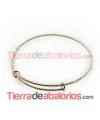 Pulsera Rigida Tallada 70mm Dorada