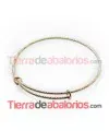 Pulsera Rigida Tallada 70mm Dorada