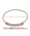 Pulsera Rígida Tallada 70mm Oro Rosa