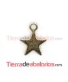 Colgante Estrella 15x12mm, Dorado