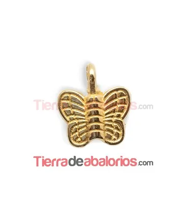 Colgante Mariposa 12x11mm, Dorada