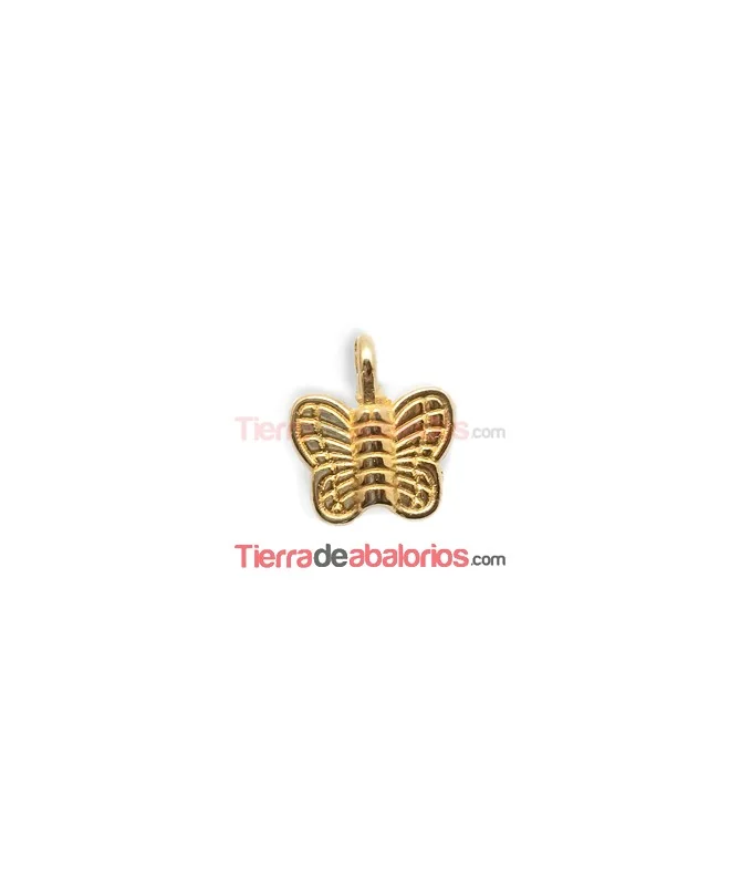 Colgante Mariposa 12x11mm, Dorada