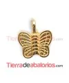 Colgante Mariposa 12x11mm, Dorada