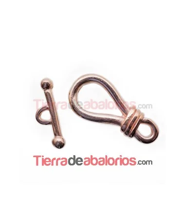 Cierre con Nudo 31x15mm, Oro Rosa