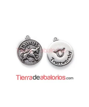 Medalla 17mm con Anilla, Tauro