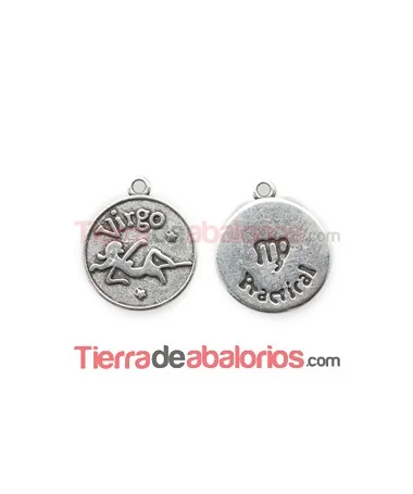 Medalla 17mm con Anilla, Virgo
