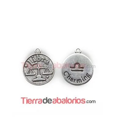 Medalla 17mm con Anilla, Libra