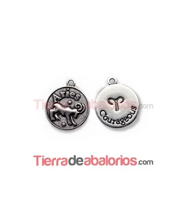 Medalla 17mm con Anilla, Aries