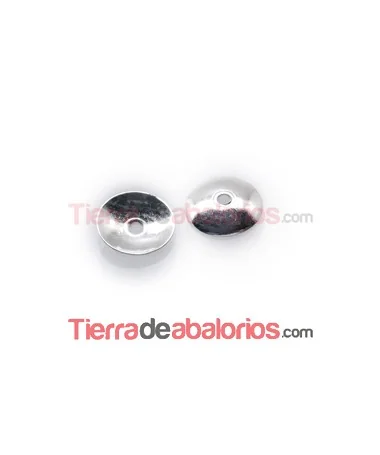 Casquilla Lisa 6mm, Plateada