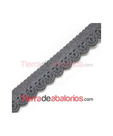 Tira Antelina Troquelada 19mm Gris