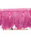 Fleco de Pluma de Oca 9cm Granate (1 metro)