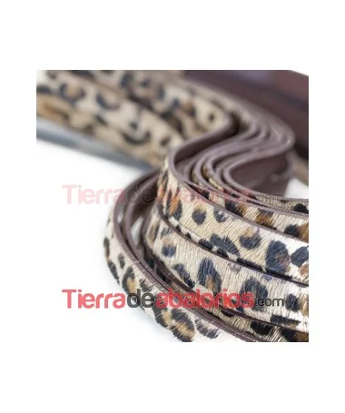 Tira de Piel de Potro 10mm Leopardo (metro) Tira de Piel de Potro 10mm Leopardo (metro)