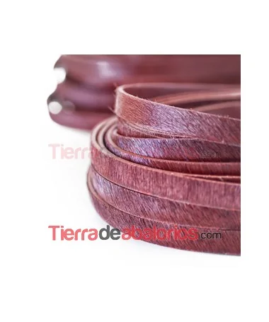 Tira de Piel de Potro 10mm Burdeos (metro)