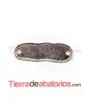 Entrepieza Irregular 33x12mm, Dorada