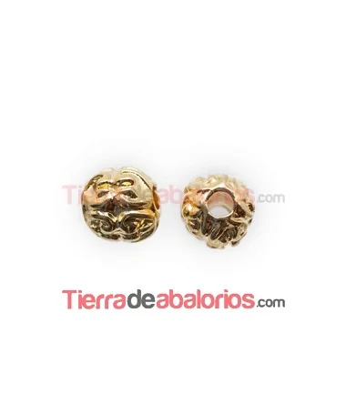 Bola Adornos 10mm Agujero 3mm, Dorada