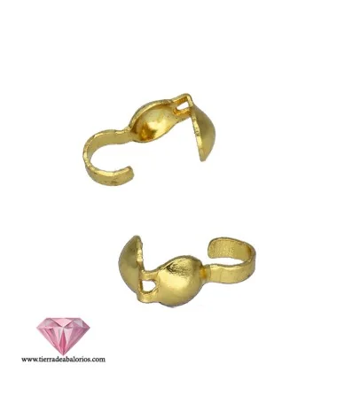 Terminal Tapanudos 4mm, Dorado (10 uds) Terminal Tapanudos 4mm, Dorado (10 uds)