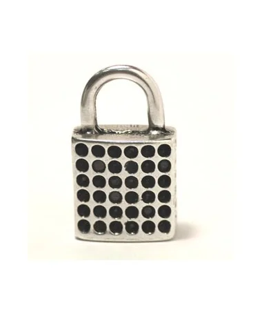 Colgante Candado 36x21mm, Plateado Colgante Candado 36x21mm, Plateado