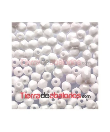 Facetada 3mm Blanco Mate