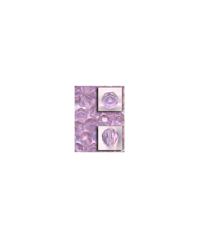 Facetada 10mm Agujero 1mm, Violeta