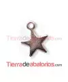 Colgante Estrella 15x12mm, Oro Rosa