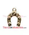 Colgante Herradura 16x12mm, Dorada