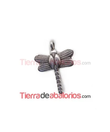 Colgante Libelula 20x15mm, Plateado