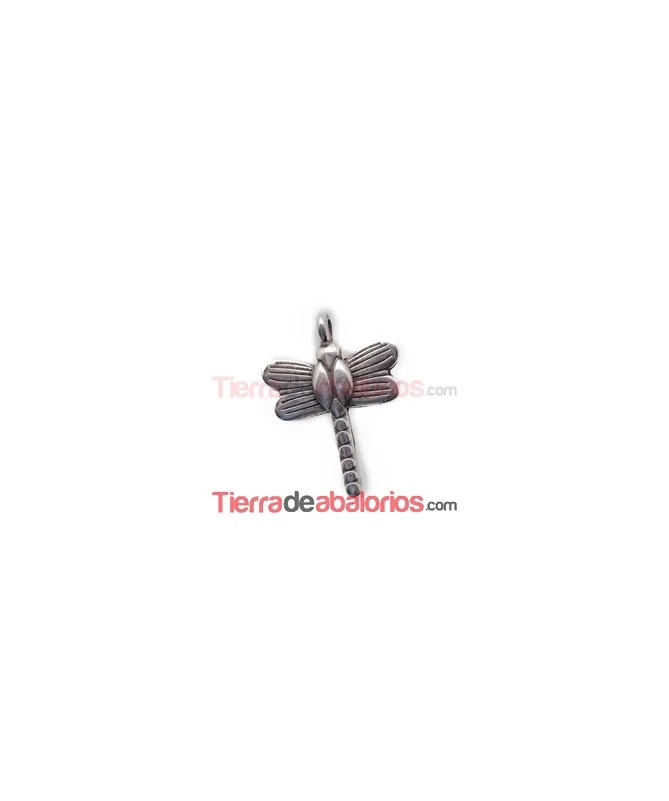Colgante Libelula 20x15mm, Plateado