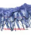 Fleco 90mm Nappa con Piel de Conejo Azul Marino