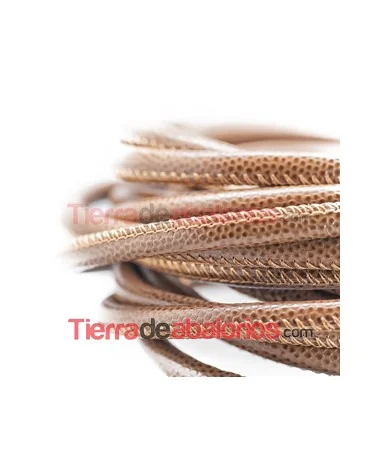 Cordón Nappa 6mm Snake Brandy